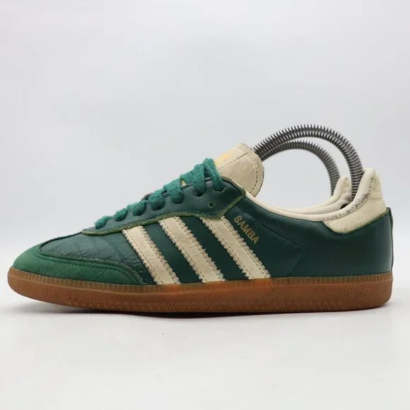 Adidas Samba OG Sneakers Women's US Size 6.5 Original Collegiate Green IE0872 - Picture 3 of 14